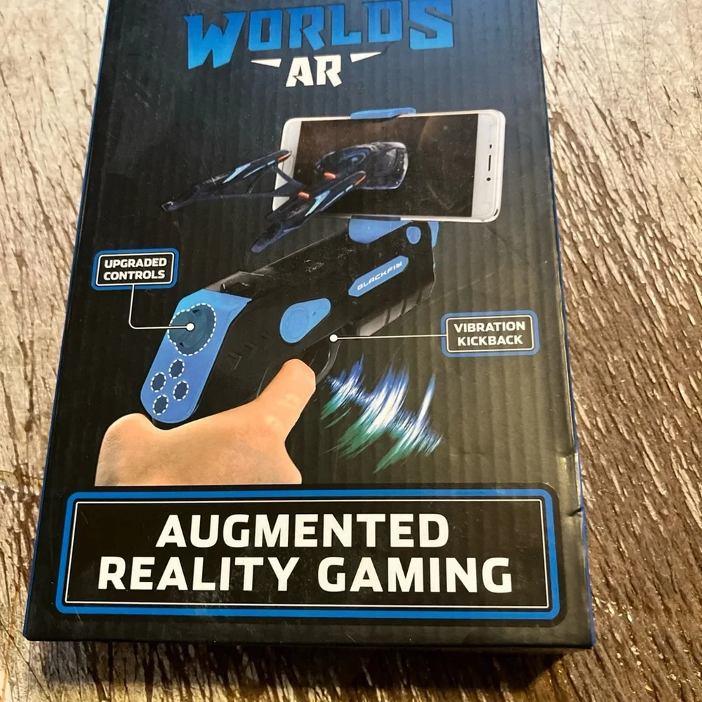 Worlds AR Augmented Reality Gaming Controller - Black and Blue